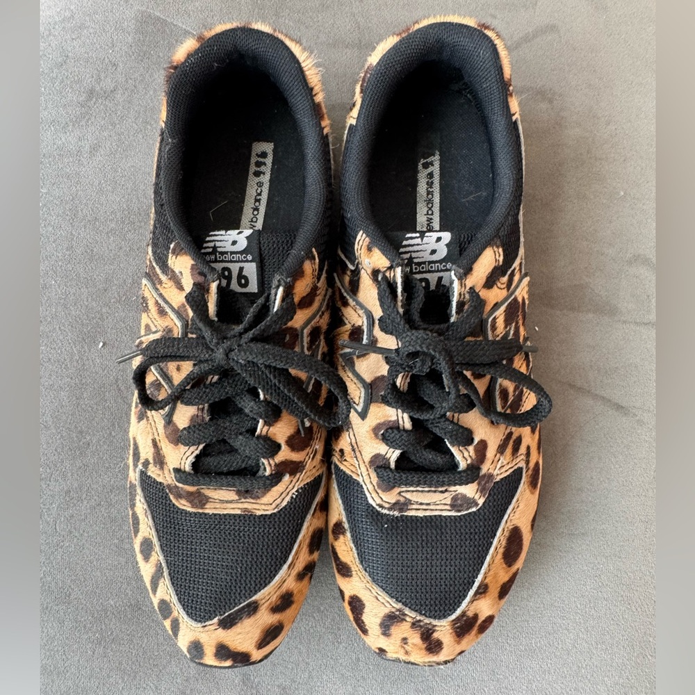 New Balance Women's ponyhair Leopard Print Sneakers